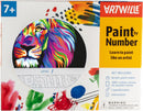 neon lion paint by numbers