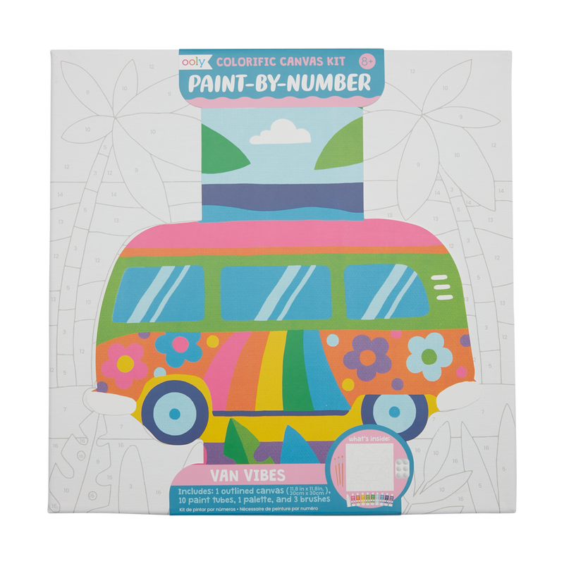 COLORIFIC VAN VIBES,  Canvas Paint By Number Kit