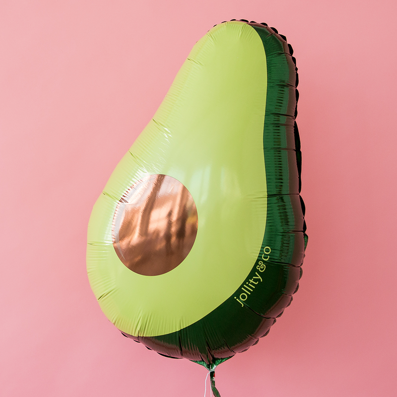 Avocado Mylar Balloons, Packaged from Jollity & Co