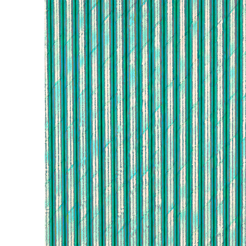 Foil Bubble Mint Paper Straws from Jollity & Co