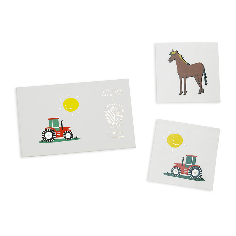 on the farm temporary tattoos from daydream society