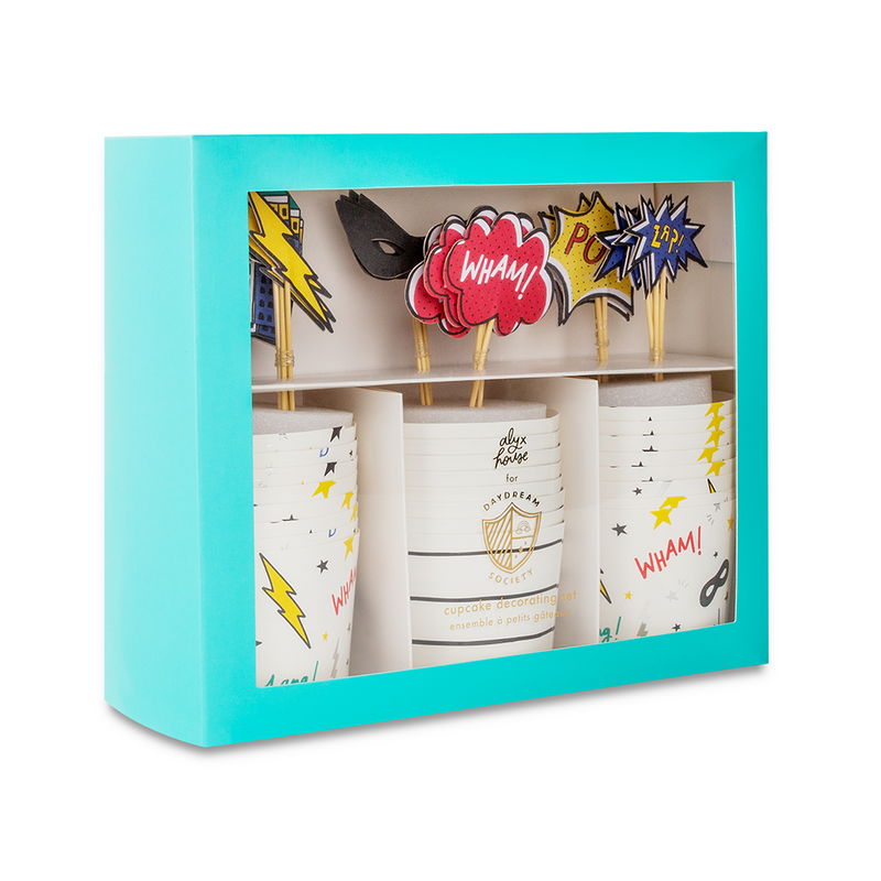 Superhero Cupcake Decorating Set, Daydream Society