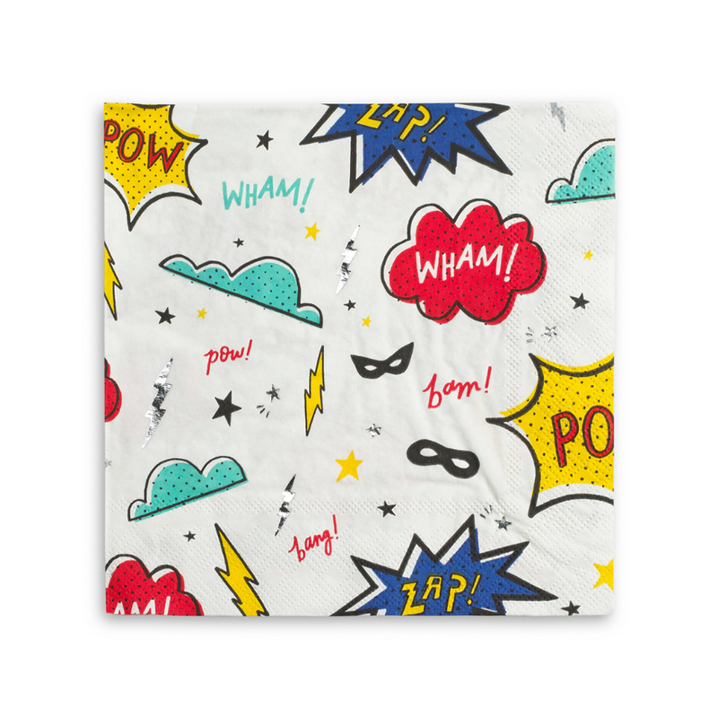 Superhero Large Napkins from Daydream Society