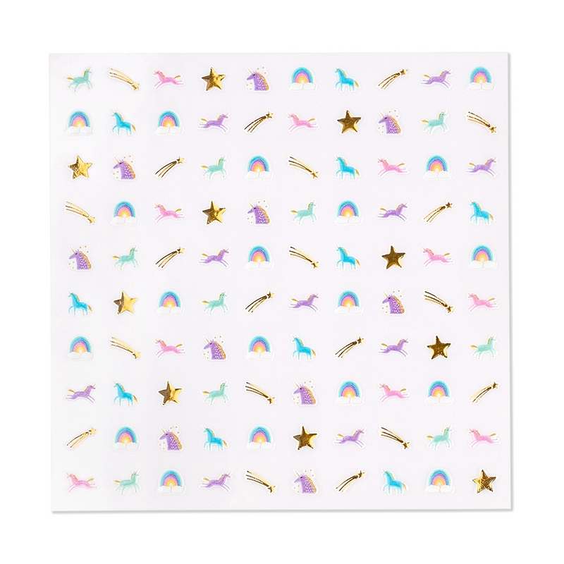 Unicorn + Rainbow Nail Stickers, Daydream Society