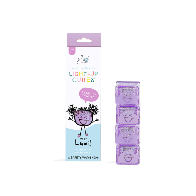 GLO PALS 4-PACK PURPLE (LUMI)