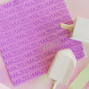 Pink "Mazel" Napkins from Jollity & Co