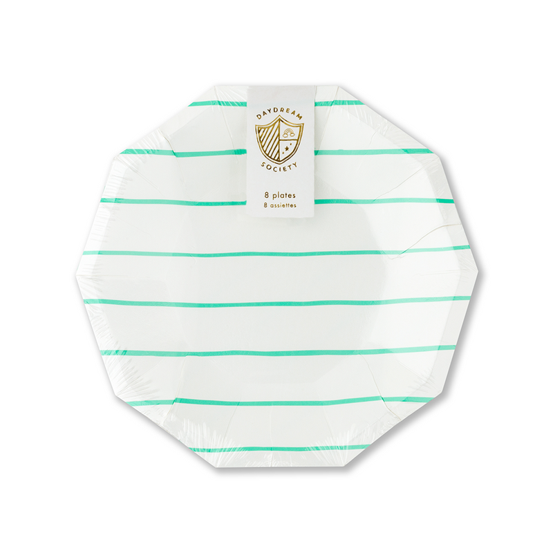 Clover Frenchie Striped Small Plates, Daydream Society