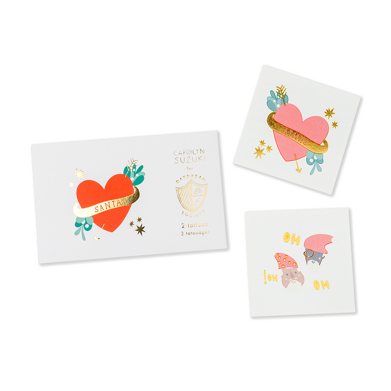 Santa Squad Temporary Tattoos, Daydream Society