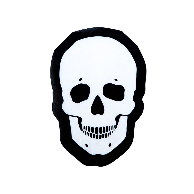 White Skull Large Napkins