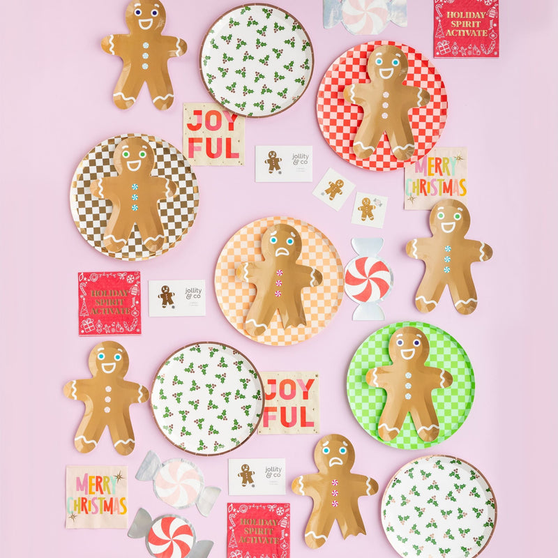 Gingerbread Men Tattoos, Jollity & Co.