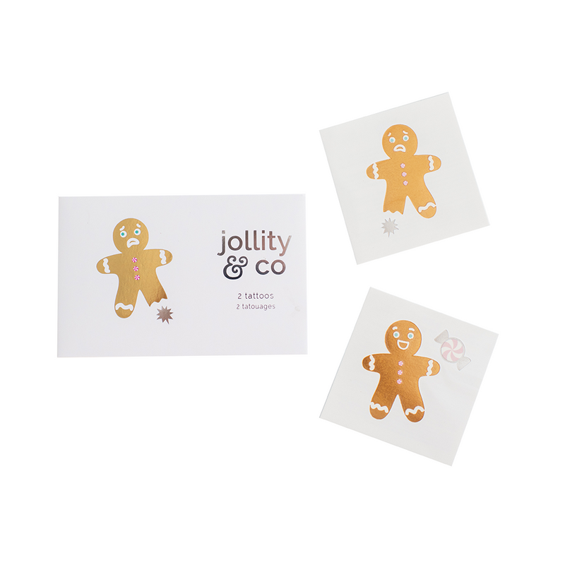 Gingerbread Men Tattoos, Jollity & Co.