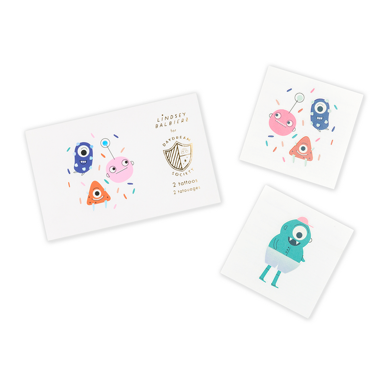 Little Monsters Temporary Tattoos from Daydream Society