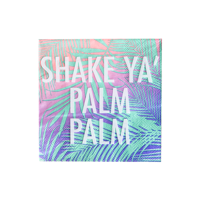 Shake Ya Palm Cocktail Napkins from Jollity & Co