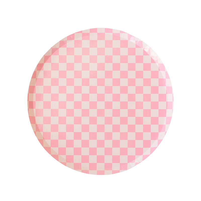 Check It! Tickle Me Pink Dessert Plates, Jollity & Co.