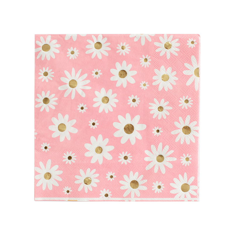 Peace & Love Daisy Large Napkins, Jollity & Co.