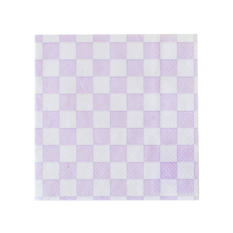 Check It! Purple Posse Large Napkins, Jollity & Co.