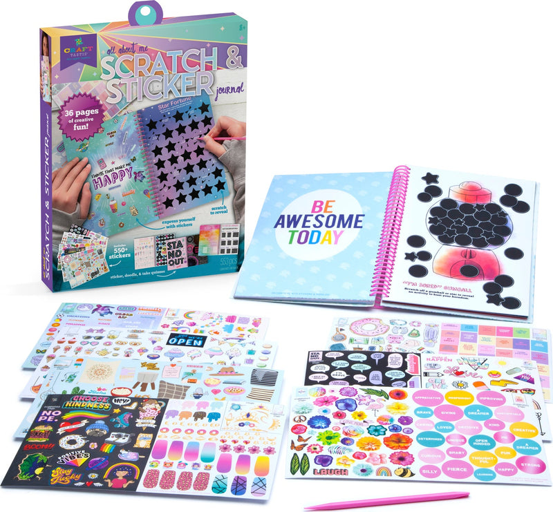 Craft-Tastic Scratch And Sticker Journal