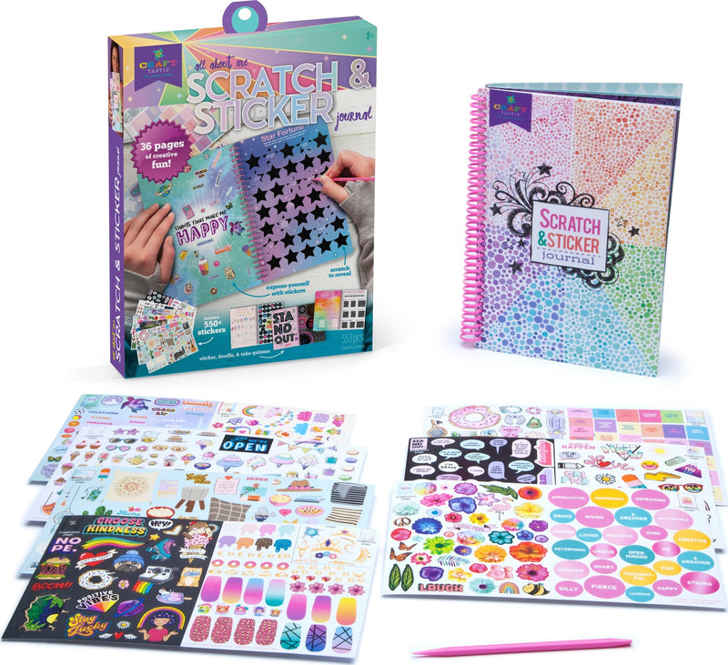 Craft-Tastic Scratch And Sticker Journal