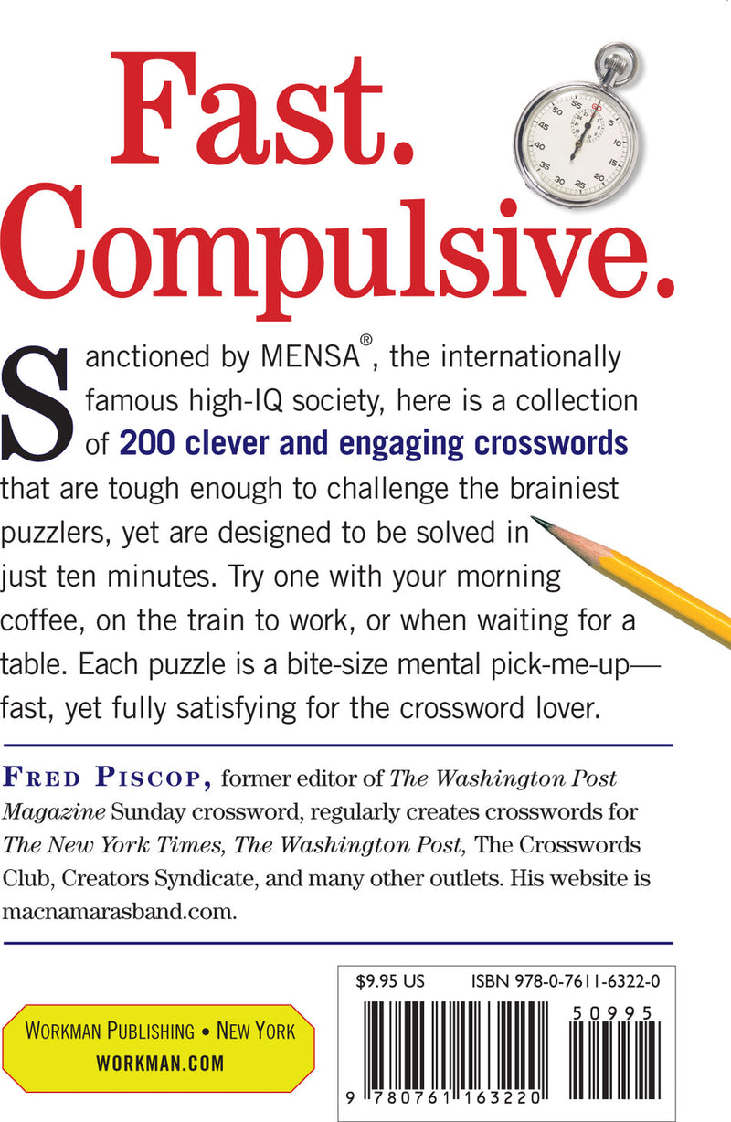 Mensa 10-Minute Crossword Puzzles