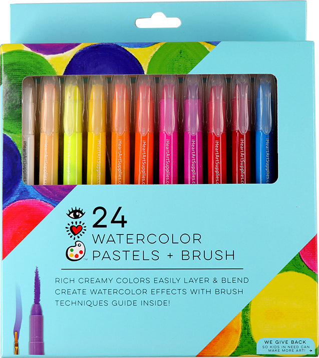 Iheartart 24 Watercolor Pastels