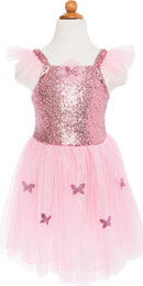 Pink Sequins Butterfly Dress & Wings (Size 5-7)