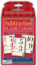 Subtraction Flash Cards