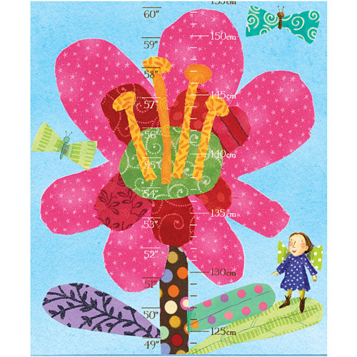 Hot Pink Flower Growth Chart