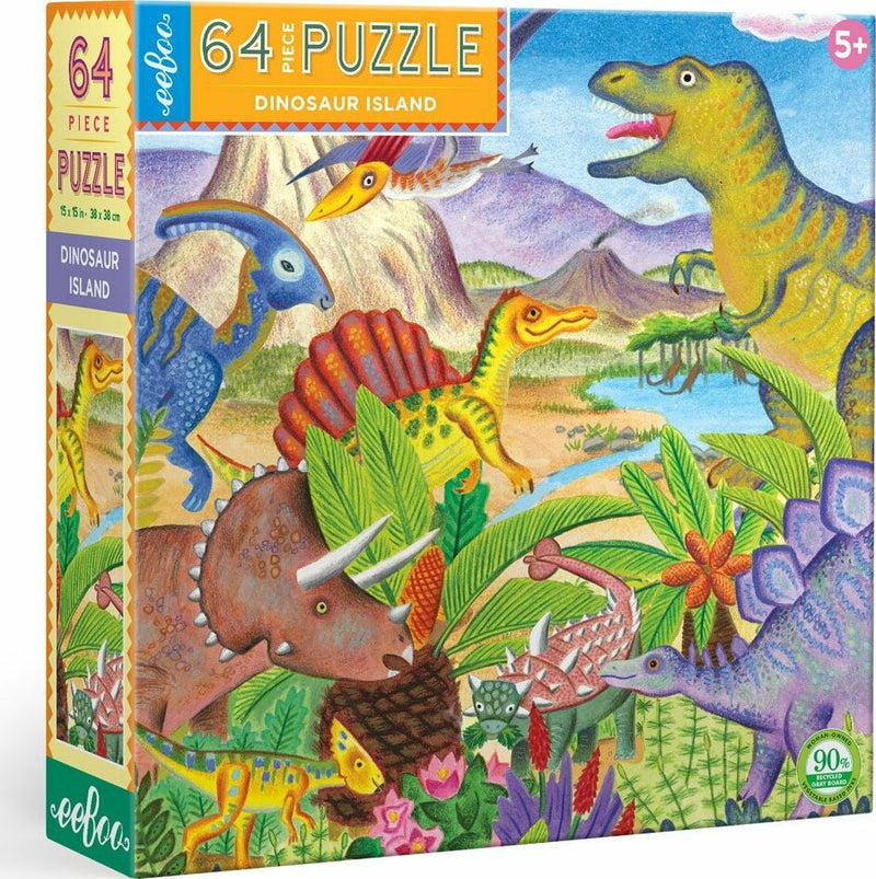 Dinosaur Island 64 Piece Puzzle