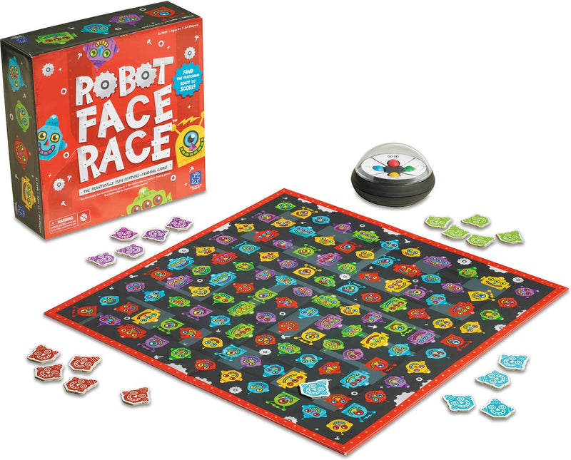 robot face race game