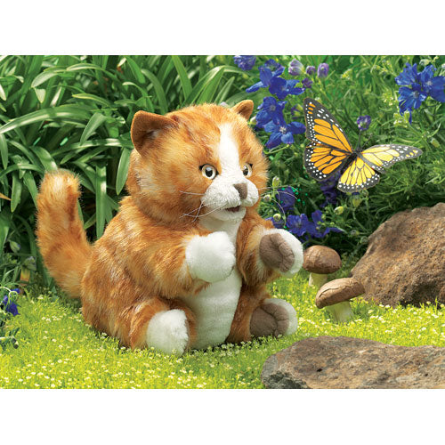 Kitten, Orange Tabby Hand Puppet