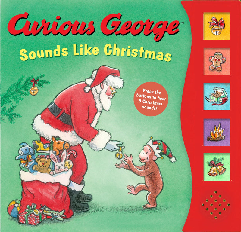 Curious George Sounds Like Christmas sound book