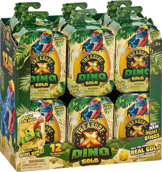 Treasure X Single Pack Dino Gold Mini Beast - Series 2