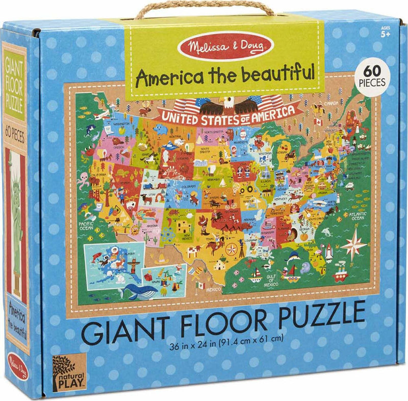 Natural Play Floor Puzzle: America the Beautiful