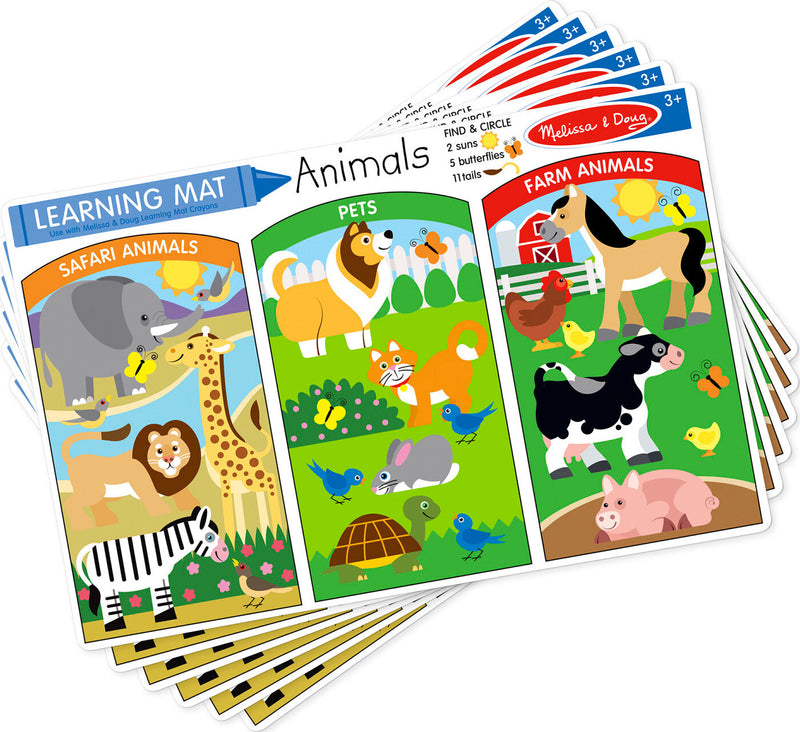 Animals Write-A-Mat (Bundle Of 6)