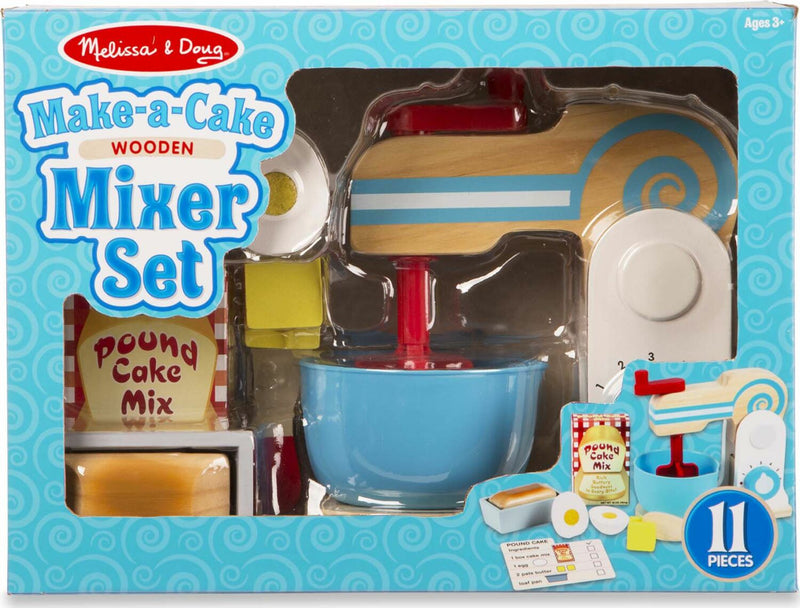 Wooden Make-a-Cake Mixer Set