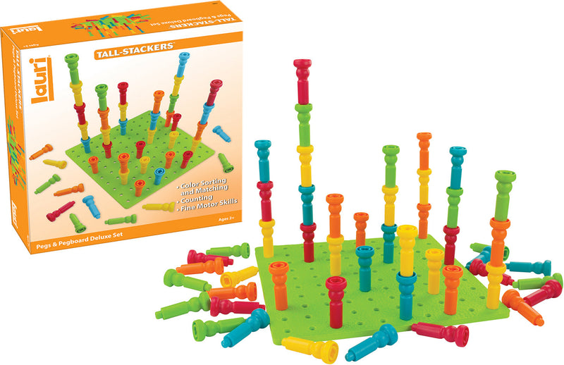 Deluxe Tall-Stacker Pegs & Pegboard Set