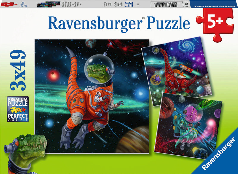 Dinosaurs In Space 3 X 49Pc Puzzles