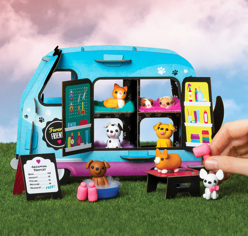 mini clay pet adoption truck