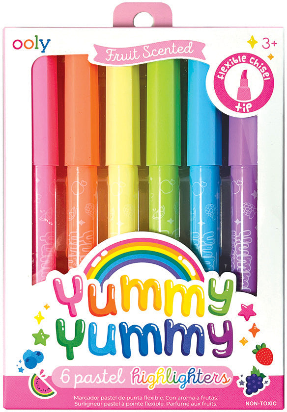 Yummy Yummy Scented Pastel Highlighters - 6 pk