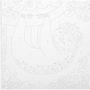 Colorific Canvas Kit Paint by Number - Happy Sloth