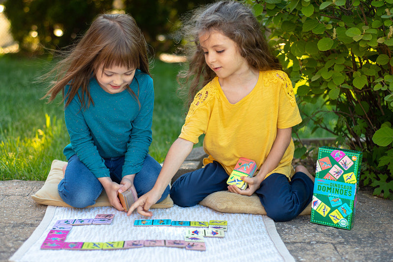 eeBoo Giant Shiny Dinosaur Dominoes