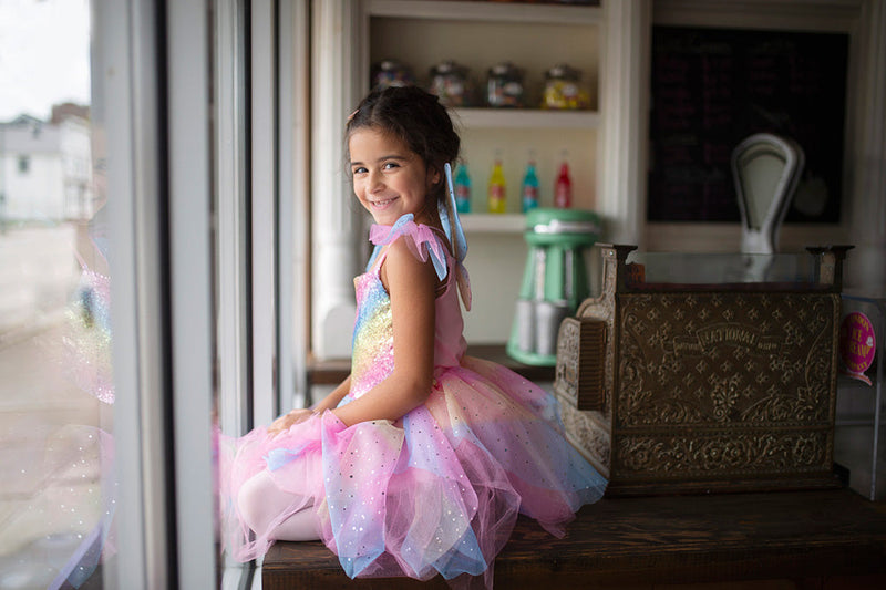 Rainbow Fairy Dress & Wings