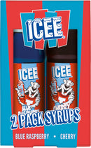 ICEE 2 Pack Syrups - Blue Raspberry & Cherry