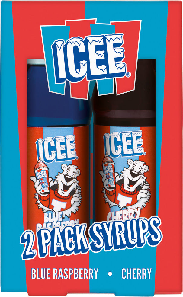 ICEE 2 Pack Syrups - Blue Raspberry & Cherry