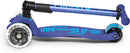 Micro Kickboard Maxi Deluxe Foldable LED - Navy Blue