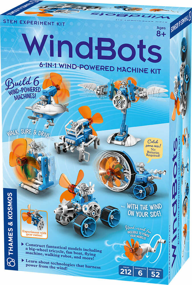 WindBots: 6-in-1 Wind-Powered Machine Kit