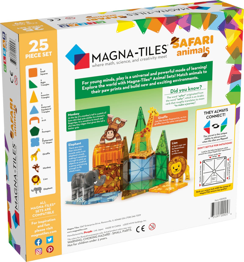 Magna-Tiles Safari Animals 25-Piece Set