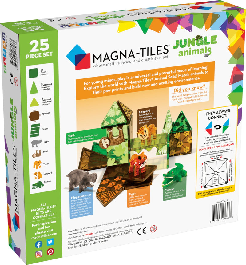 Magna-Tiles Jungle Animals 25 Piece Set