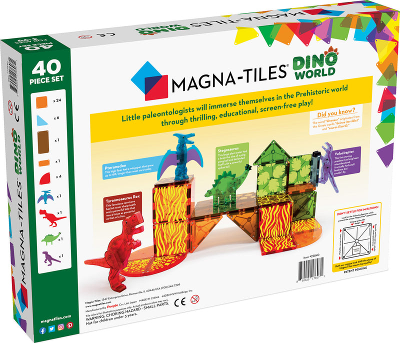 Magna-Tiles Dino World (40 Piece Set)