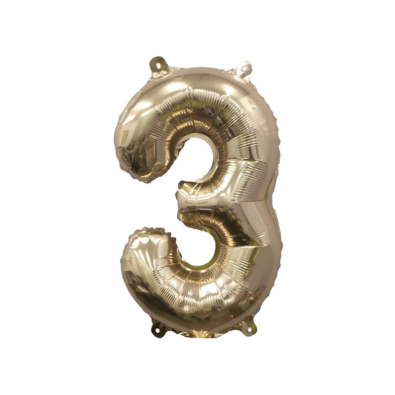 Giant Gold Mylar Foil Number Balloons (32 Inches)